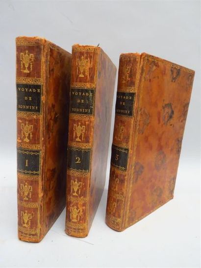 null SONNINI (C. S.) Voyage dans la Haute et la Basse Egypte.	 
Trois volumes in-8...