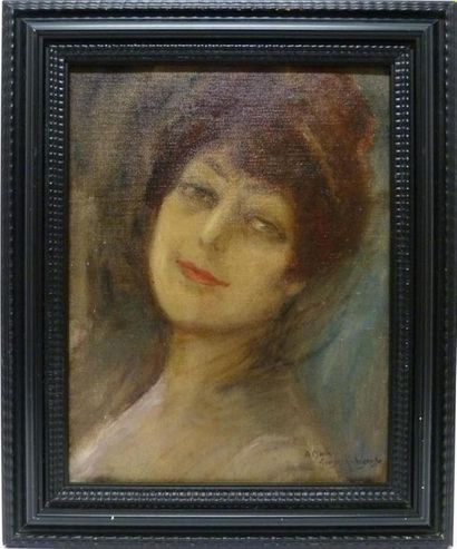 null Georges Antoine ROCHEGROSSE (1859-1938)
Portrait de Marie
Huile sur toile marouflée...
