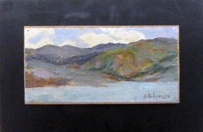 null Georges Antoine ROCHEGROSSE (1859-1938)
Paysage montagneux et lac au sud de...