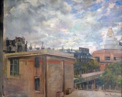 null Georges Antoine ROCHEGROSSE (1859-1938)
"Paris, rue de Douai"
Huile sur toile...