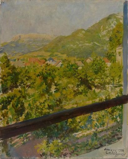 null Georges Antoine ROCHEGROSSE (1859-1938)
Annecy
Huile sur toile signée en bas...