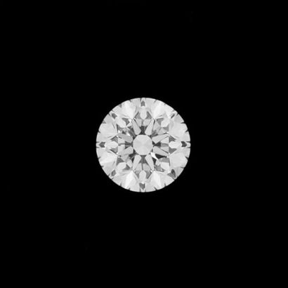 null Diamant taille brillant 0,51 carat, couleur D, pureté VVS2, fluorescence faible,...