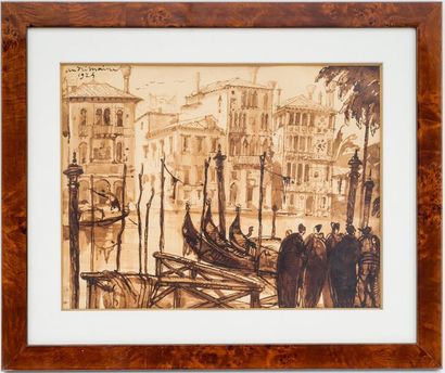 null André MAIRE (1898-1984)
Venise
Encre sur papier signé et daté 1924 en haut à...