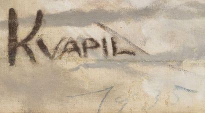 null Charles KVAPIL (1884-1957)
Nu allongé
Huile sur toile signée en bas à gauche
70...