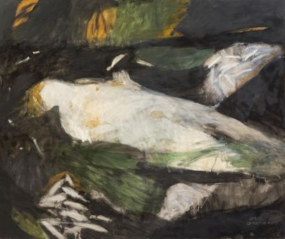 null Michel CURE (1958)
"Ophélie, les poissons morts"
Huile sur toile
160 x 191 ...