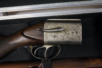 null Fusil superposé Baby-Bretton calibre 12/70 version luxe. Dans une valise coins...