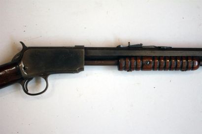 null Carabine à pompe Winchester calibre 22LR, canon octogonal en bon état, filetage...