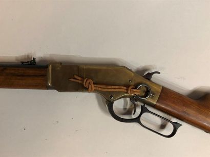null Réplique de la carabine de selle winchester 1866 calibre 22L.R. boitier bronze,...