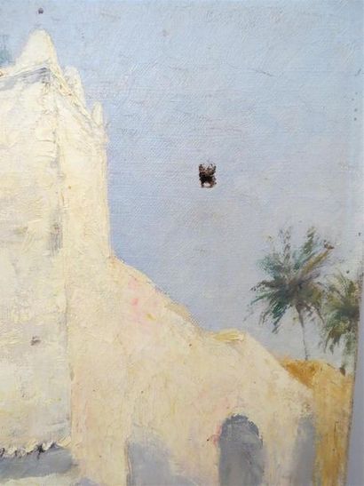 null Antonin BRÉFORT-PORCHE (1869-1923)
Scène animée orientaliste
Huile sur toile...