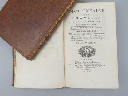 BASAN (Pierre). Dictionnaire des graveurs...