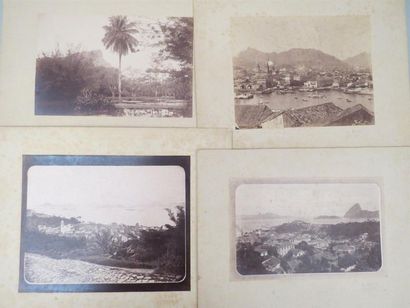 null [BRÉSIL]. PAPF (E.). Ensemble de quatre photographies (15 X 20 cm environ en...