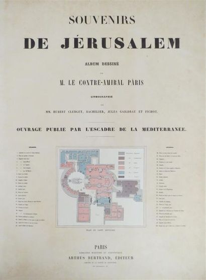 PÂRIS (François-Edmond). Souvenirs de Jérusalem....