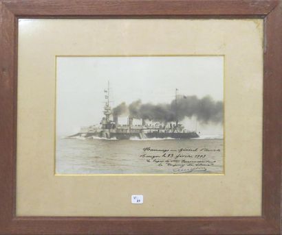 null [DUPUY DE LÔME]. Photographie (315 X 225 mm) du croiseur cuirassé Dupuy de Lôme...