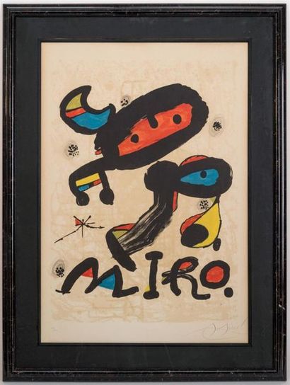 null Joan MIRO (1893-1983)
Sans titre 
Lithographie signée en bas à droite et numérotée...