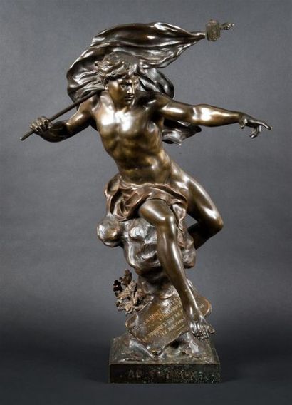 null Emile Louis PICAULT (1833-1915)
Ad Futurum
Epreuve en bronze à patine brune,...