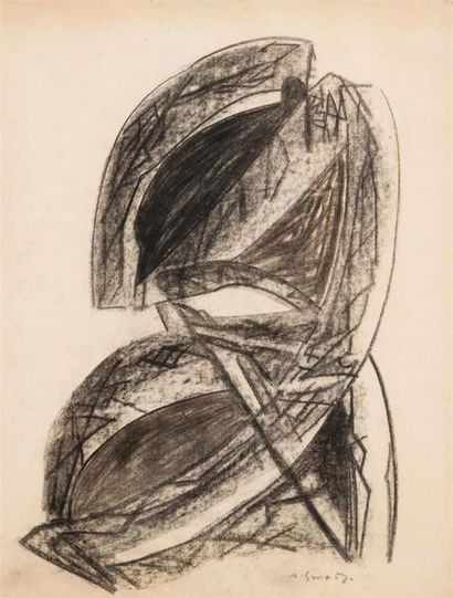 null Alex SMADJA (1897-1977)
Composition abstraite
Dessin au fusain sur papier
Vue...