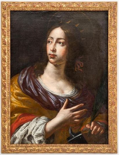 null ECOLE ITALIENNE du XVIIIème
"Sainte martyre"
Huile sur toile
71 x 52 cm.