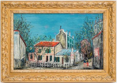 null Alphonse QUIZET (1885-1955)
Le Lapin Agile
Huile sur toile signée en bas à gauche
38...