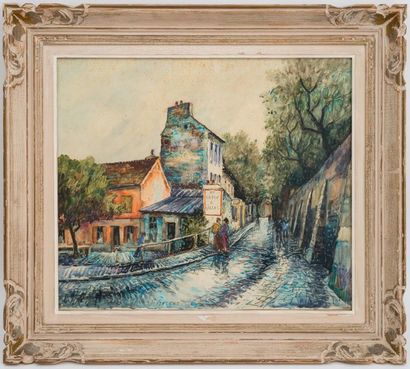 null FRANK-WILL (1900-1951)
Rue Saint Vincent, Lapin à Gilles
Fusain et aquarelle...