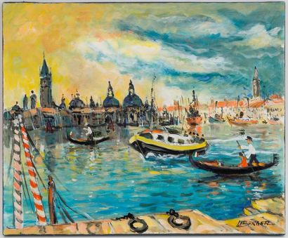 null Paul LEBERGER (1927)
Venise la Lagune
Huile sur toile, signée en bas à droite
59...