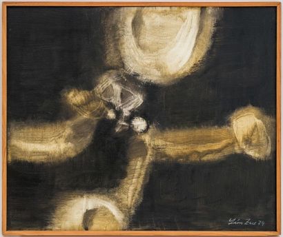 null Léon ZACK (1892-1980),
Composition
Huile sur toile signée en bas en gauche et...