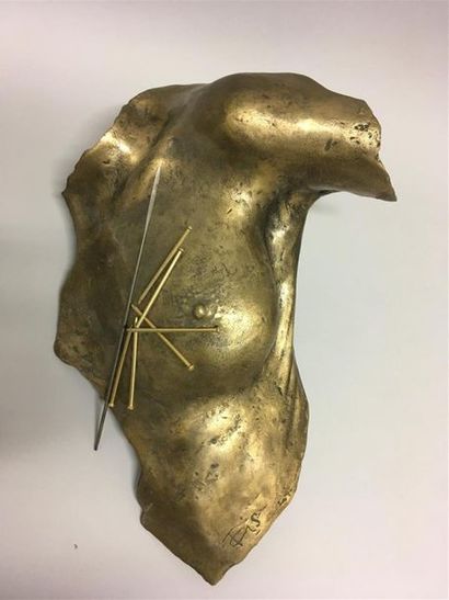 null Vassiliakis TAKIS (1925) 
Magnetic evidence - 1983 
Bronze, aimant et clous...
