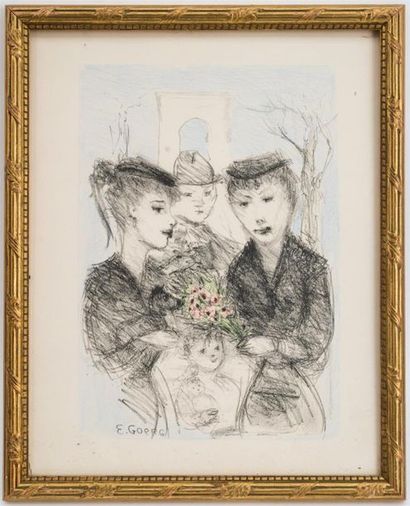 null Edouard GOERG (1893-1969)
Pastel sur papier signé en bas à gauche
53 x 42 c...