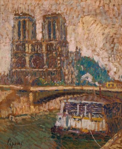 Joseph LEPINE (1867-1943)
Notre-Dame de Paris
Huile...