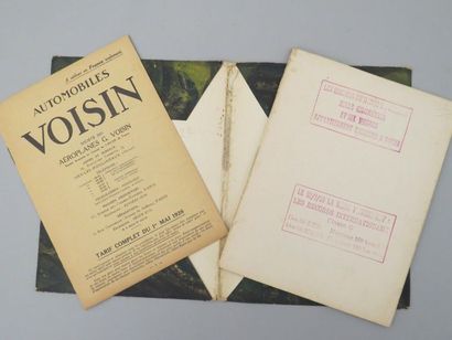 null [AUTOMOBILE]. Voisin. Issy-les-Moulineaux, Avions Voisin, sans date [1925]....