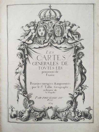 null [ATLAS]. TASSIN. Les cartes générales de toutes les provinces de France. Reveües,...