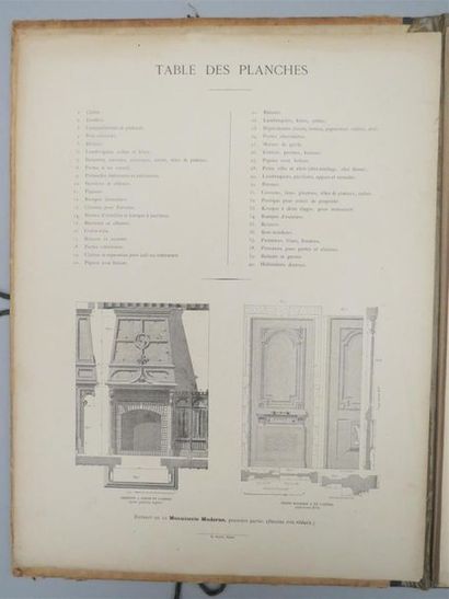 null BERTIN (L.). Supplément à la menuiserie Moderne (Menuiserie nouvelle et pittoresque)....