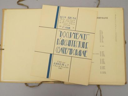 null AZÉMA (Léon). Documents d'architecture contemporaine. 1ère série. Paris, A....