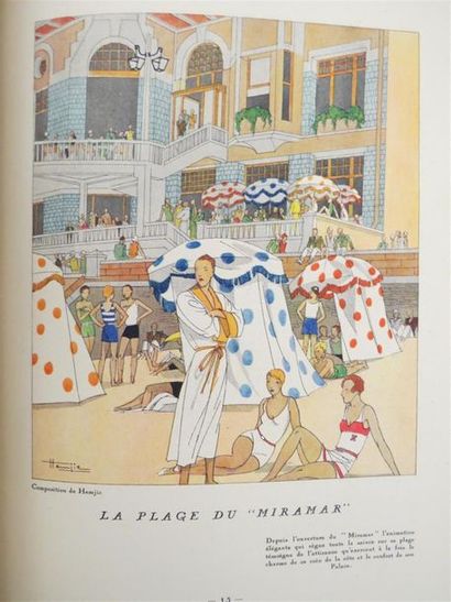 null [BIARRITZ]. Biarritz. Ouvrage de luxe. 1928. Paris, Georges Gautron, 1928. Grand...