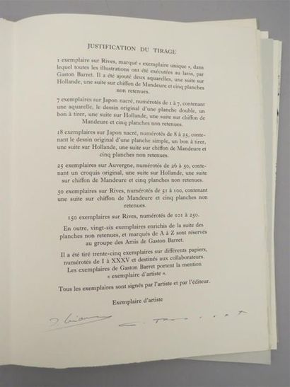 null ALAIN-FOURNIER. Le Grand Meaulnes. Paris, Éditions Vialetay, 1965. Grand in-folio...