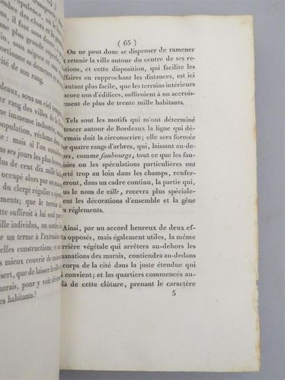 null [BORDEAUX]. PIERRUGUES. Mémoire explicatif des projets d'alignement et d'embellissement...