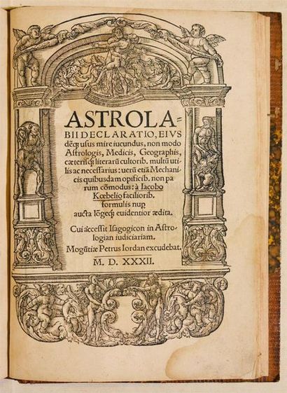 null [ASTRONOMIE]. APIAN (Peter). Cosmographicus liber petri Apiani mathematici,...