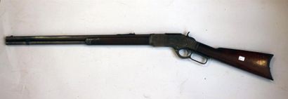 null Rare rifle Winchester 1873 numéro de série 157337A. Long canon octogonal de...