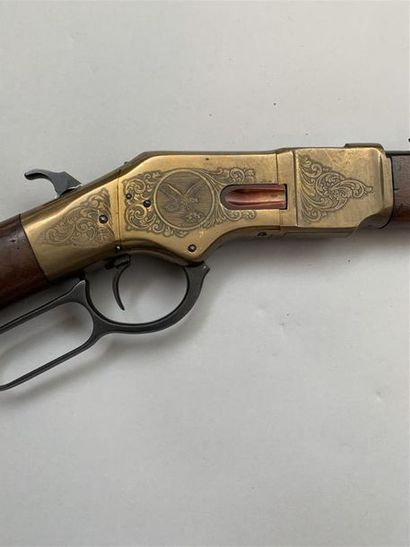 null Carabine moderne réplique « Uberti » de Winchester 1866 en calibre 44WCF. (Yellow...