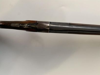null Fusil superposé stéphanois Damon-Petrik calibre 12/70 à éjecteur. Canons de...