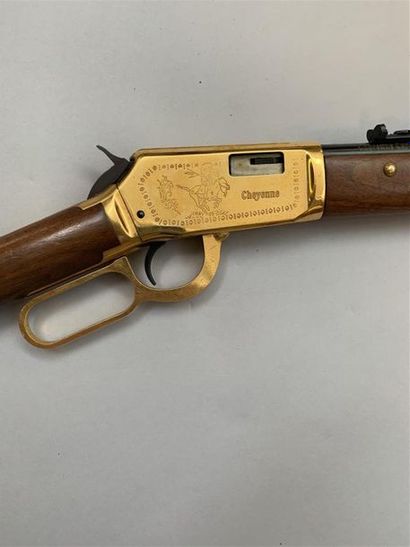 null Carabine commémorative Winchester Cheyenne 1894 calibre 22LR. Boite de culasse...