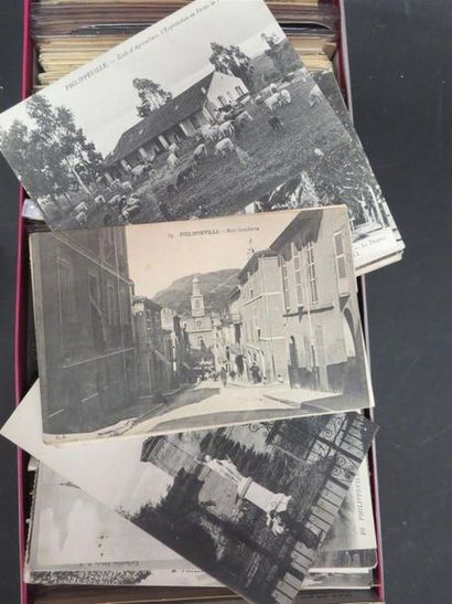 null ALGERIE - Lot d'environ 400 cartes postales anciennes (CPA) 
( dans un carton...