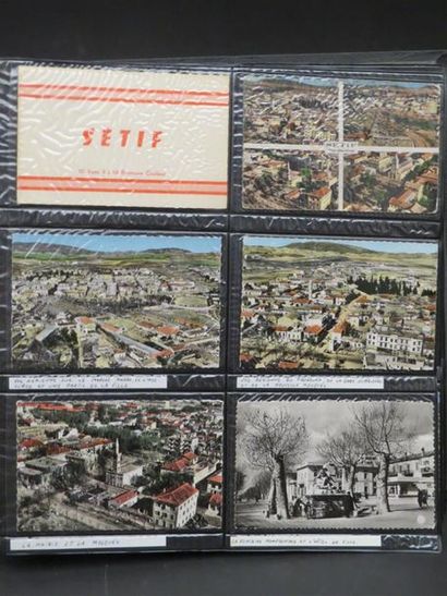null ALGERIE - Classeur comprenant environ 340 cartes postales (vers 1950-60) dont...