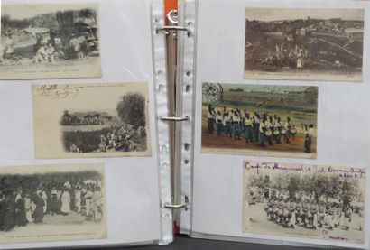 null ALGERIE - Classeur comprenant environ 189 cartes postales anciennes (CPA)