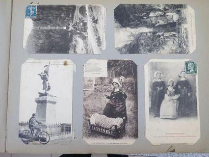 null ALGERIE - Un classeur de cartes postales anciennes (320 CPA environ)