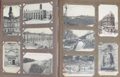 null Intéressant album de cartes postales anciennes (environ 700 CPA) comprenant...