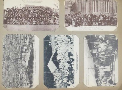 null Bel album de cartes postales anciennes (200 CPA environ) dont Chine, Tibet,...