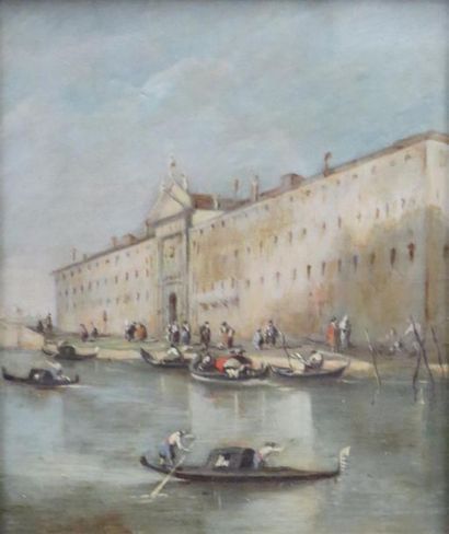 ECOLE ITALIENNE fin XIX-début XXe
Venise
Huile...