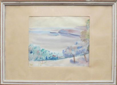 null Genaro LAHUERTA (1905-1985)
Bord de mer
Aquarelle signée en bas à gauche et...