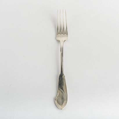  Henry van de Velde, Dessert fork 'Model I', 1903, L. 19 cm. Made by Koch & Bergfeld,... Gazette Drouot