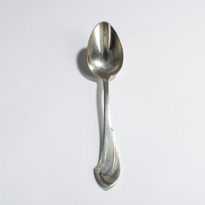  Henry van de Velde, 'Model I' dessert spoon, 1903, L. 19 cm. Made by Koch & Bergfeld,... Gazette Drouot